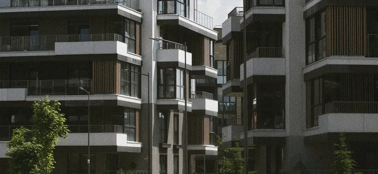 Edificios de apartamentos contemporáneos en el sur de Florida